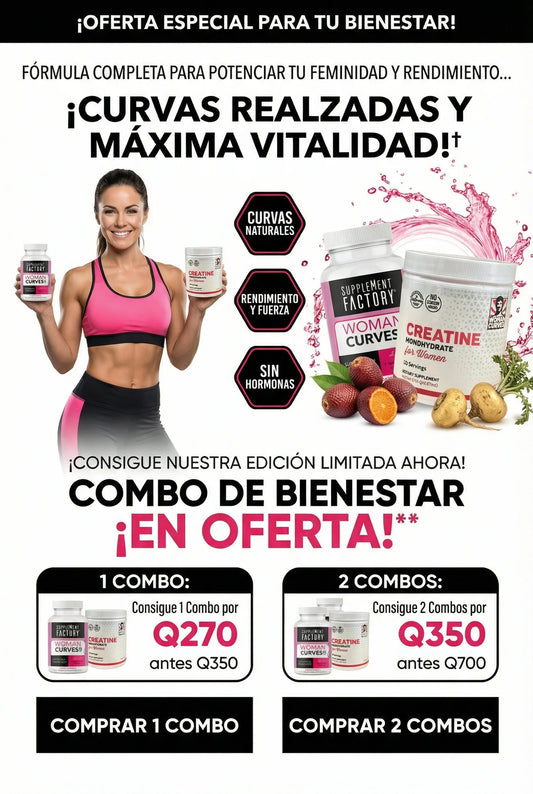 Woman Curves+Creatine Monohydrate Powder